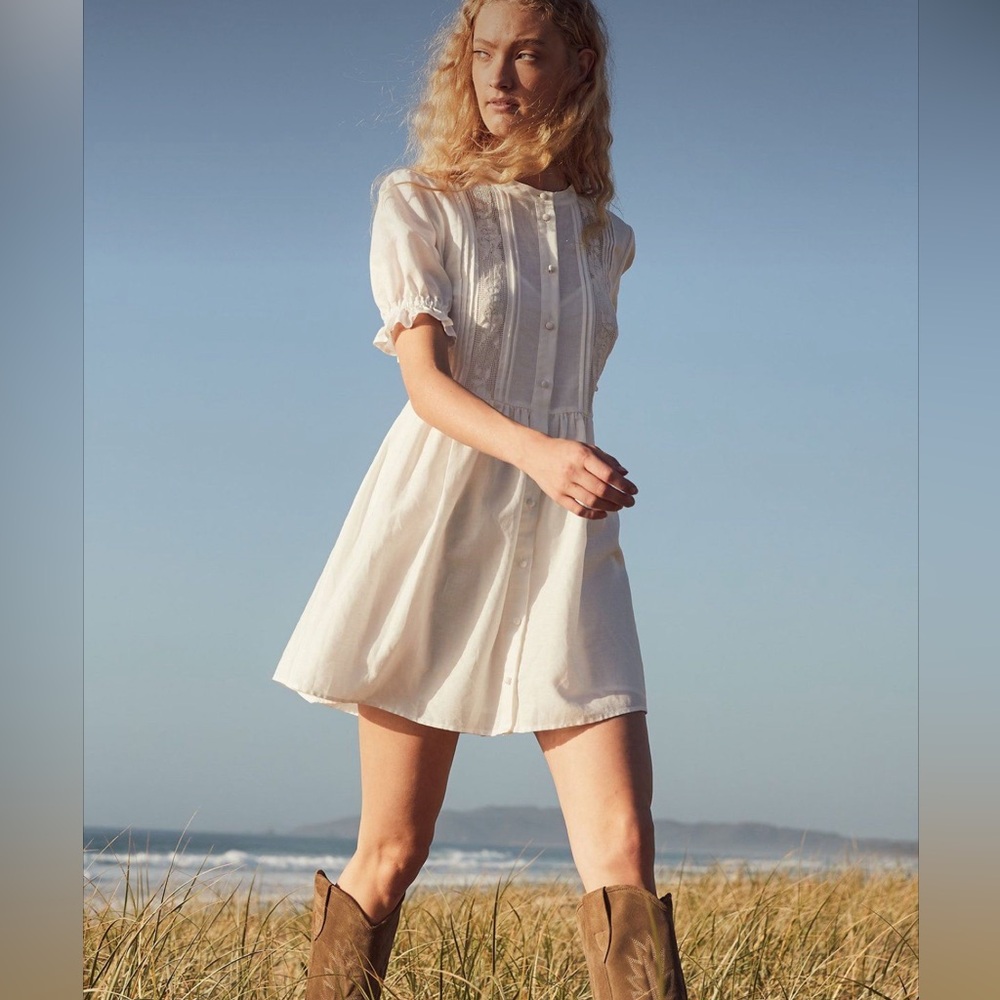 Auguste the Label Mara Mini Dress - white NWT